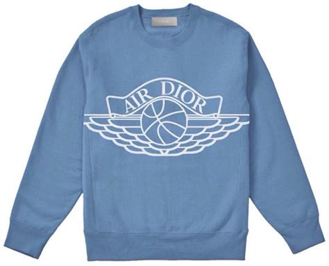 jordan dior sweater|Dior x Air Jordan Wings Sweater 'Blue' .